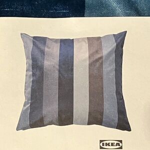 NEW IKEA 20x20 pillow cover sham Blue and Gray Fabric Cover multiples velvet